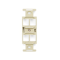 Leviton Wallplates 4Port Qp Duplex 106 Strap Iv 41087-QIP